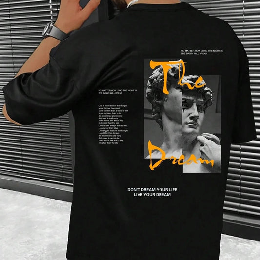 Dream Life Men's Cotton Streetwear Tee