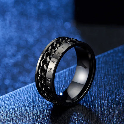 Men's Roman Fidget Spinner Ring