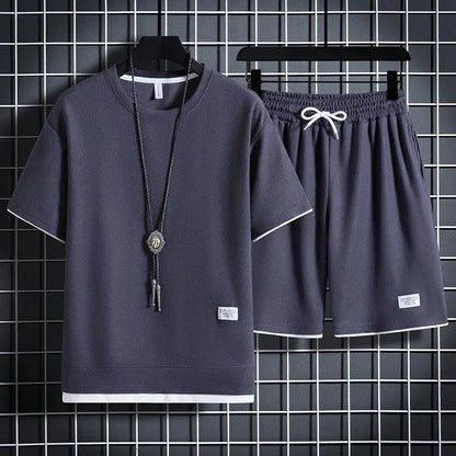 Men's Waffle Casual Summer Tracksuit