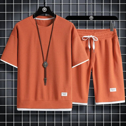 Men's Waffle Casual Summer Tracksuit